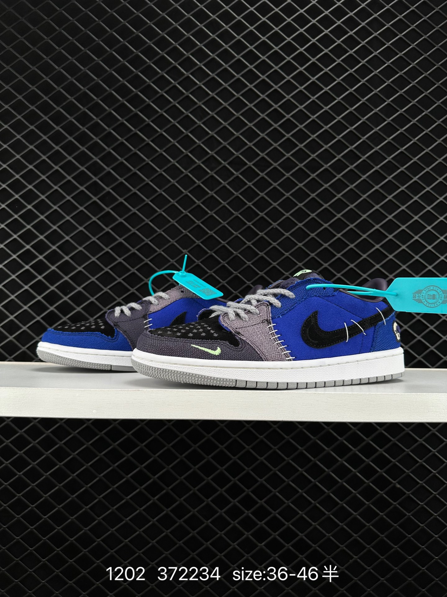 Louis Vuitton x Travis Scott x Nike Air Jordan 1 Low OG SP”Damier Azur/Brown/LV Monogram“